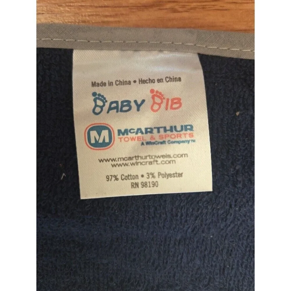 NBA Utah Jazz All-Pro Baby Bib NEW Basketball Infant Newborn Cotton Navy